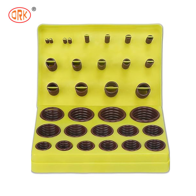 صلبة عالية 386PCS FKM 75A البني السباكة O حلقة مجموعة لإصلاح الصنبور السيارات أغلفة