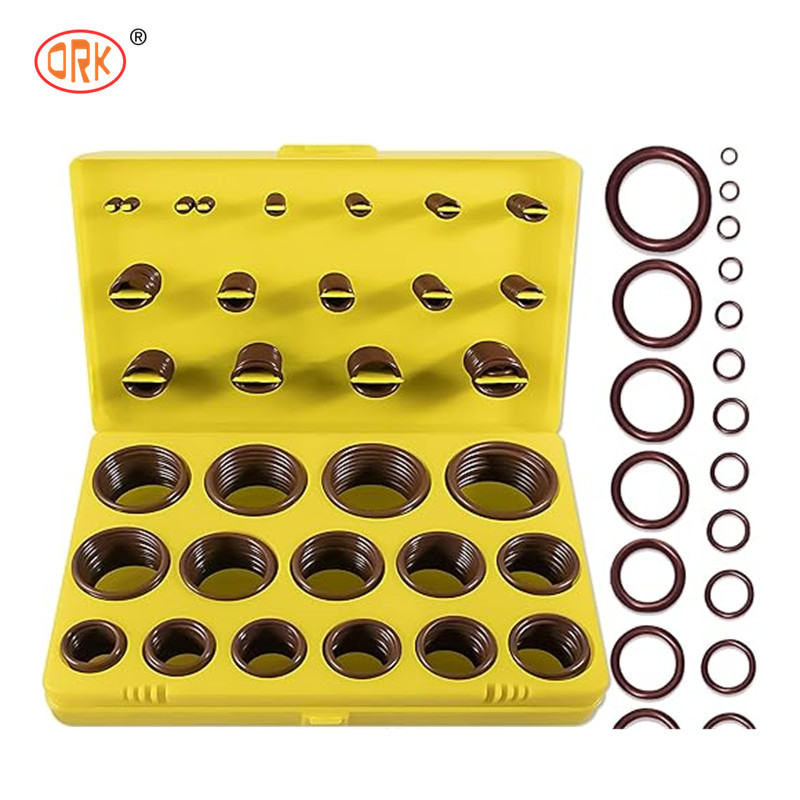 صلبة عالية 386PCS FKM 75A البني السباكة O حلقة مجموعة لإصلاح الصنبور السيارات أغلفة
